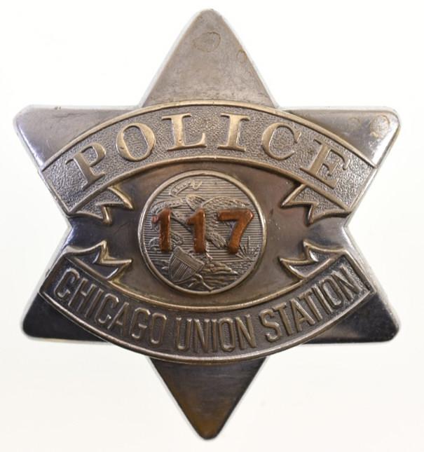 Chicago Union Station Police Pie Plate Badge (1 of 2)