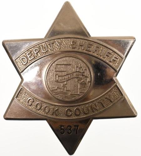 Obsolete Cook County Deputy Sheriff Badge #537 (1 of 2)