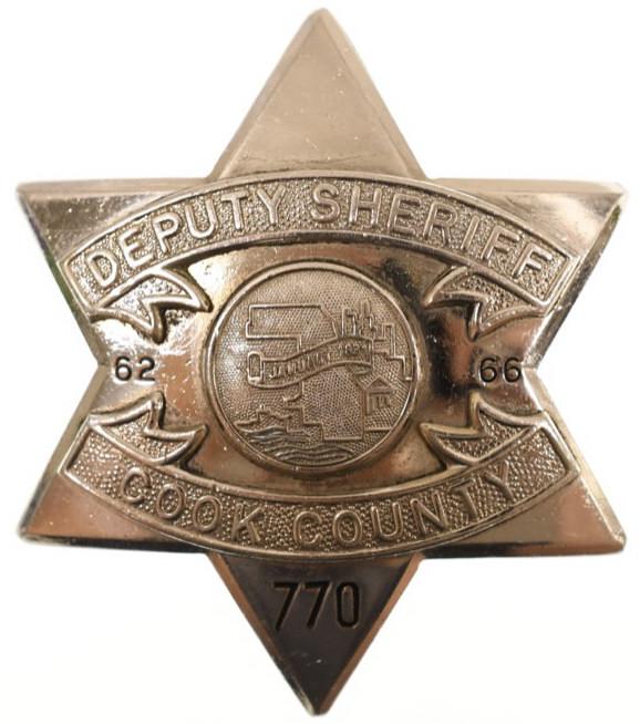 Obsolete Cook County Deputy Sheriff Badge #770 (1 of 2)