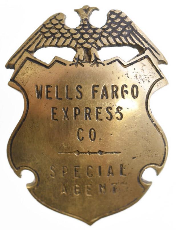 Obsolete Wells Fargo Express Co. Spl. Agent Badge (1 of 2)