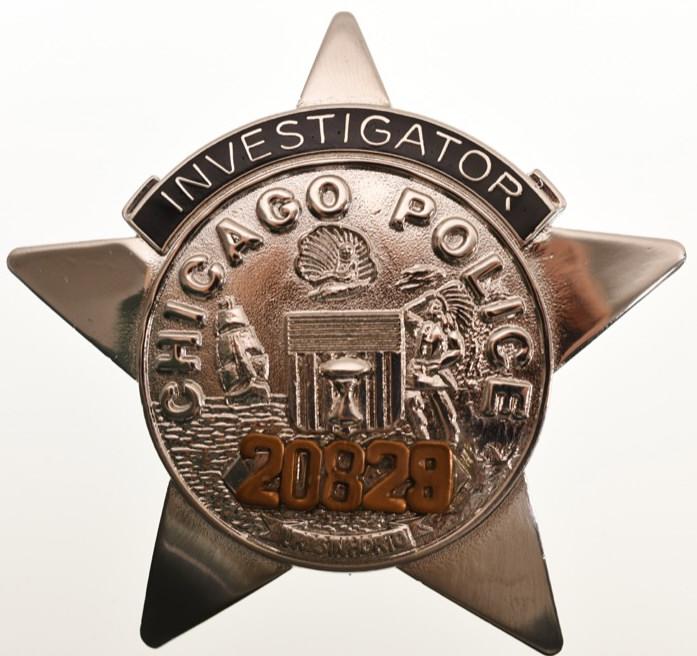 Obsolete Chicago Police Investigator Badge #20829 (1 of 3)