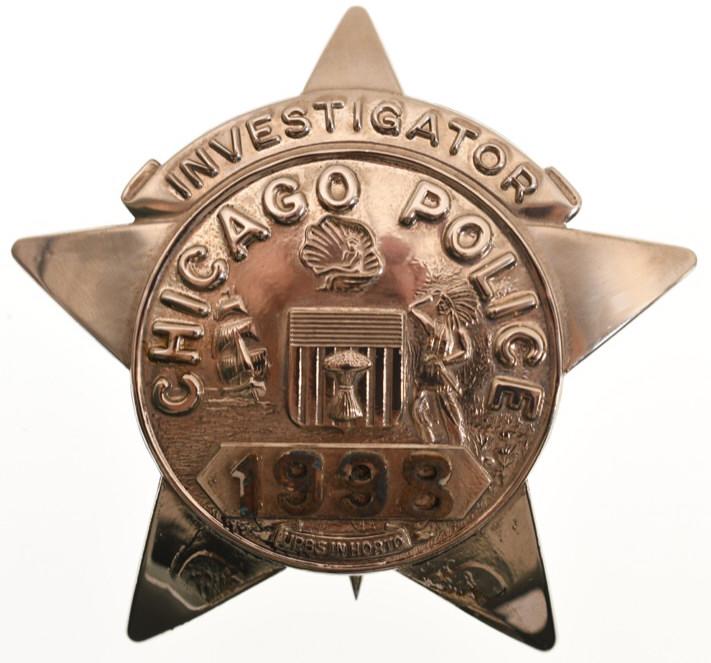 Obsolete Chicago Police Investigator Badge #1998 (1 of 4)