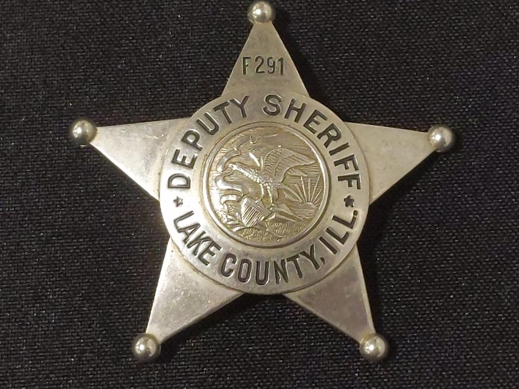 Obsolete Lake Co. ILL Deputy Sheriff Badge (1 of 3)