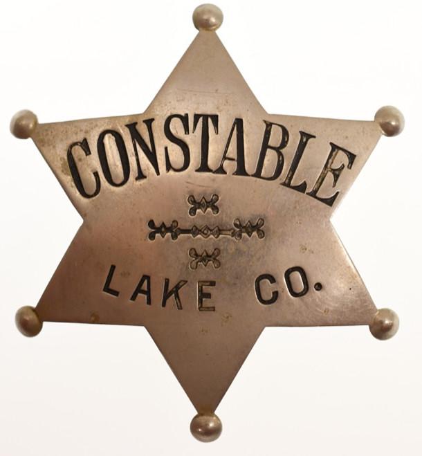 Early Obsolete Lake Co. ILL Constable Badge (1 of 2)