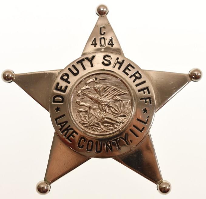 Obsolete Lake Co. ILL Deputy Sheriff Badge (1 of 3)