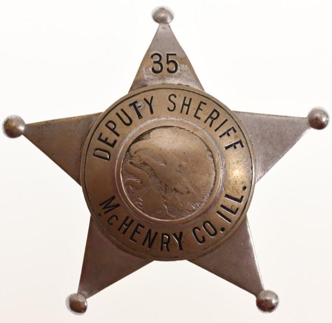 Obsolete McHenry Co. ILL  Deputy Sheriff Badge (1 of 2)