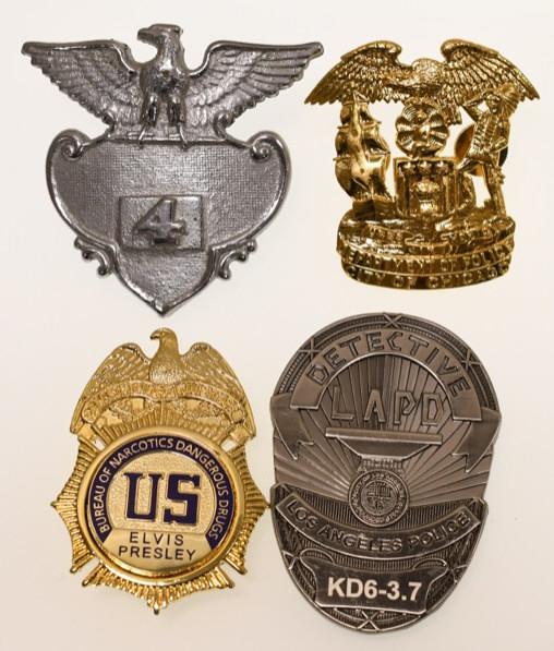 Lot Of 4 Replica Police Badges (1 of 5)