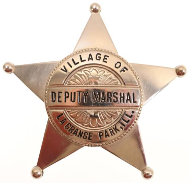Obsolete La Grange Park ILL Deputy Marshal Badge (1 of 3)