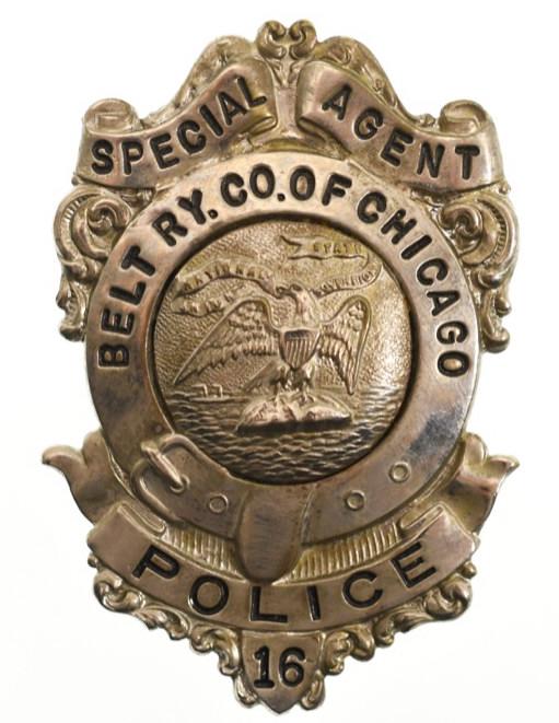 Obsolete Belt Railway Co. Police Badge (1 of 2)