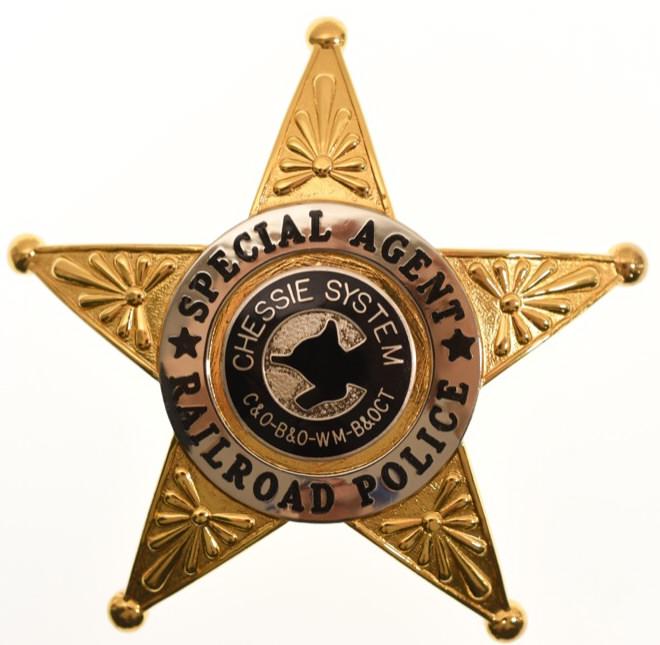 Obsolete Chessie System Railroad Police Badge (1 of 2)