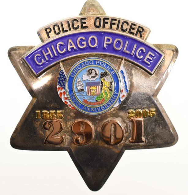 Chicago Police 150th Anniv. Officer Badge No.2901 (1 of 2)