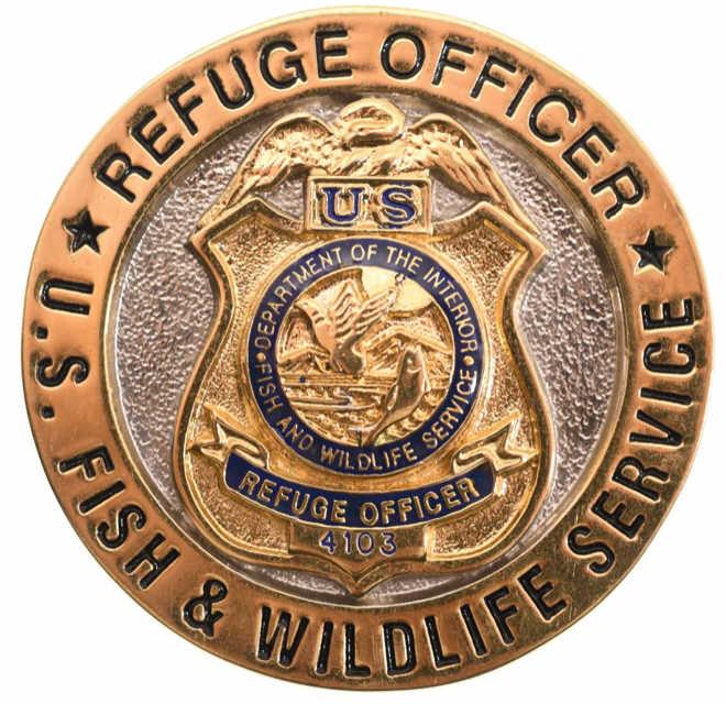 US Fish & Wildlife Service Refuge Officer Badge (1 of 2)
