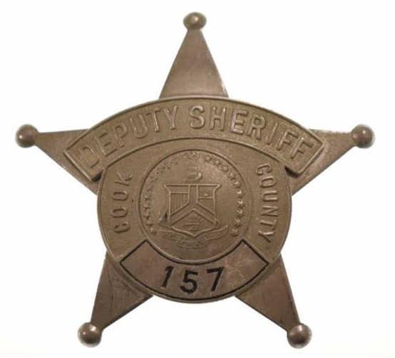 Obsolete Cook Co. Illinois Deputy Sheriff Badge (1 of 4)