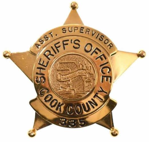 Cook Co Illinois Sheriff's Office Supervisor Badge (1 of 4)