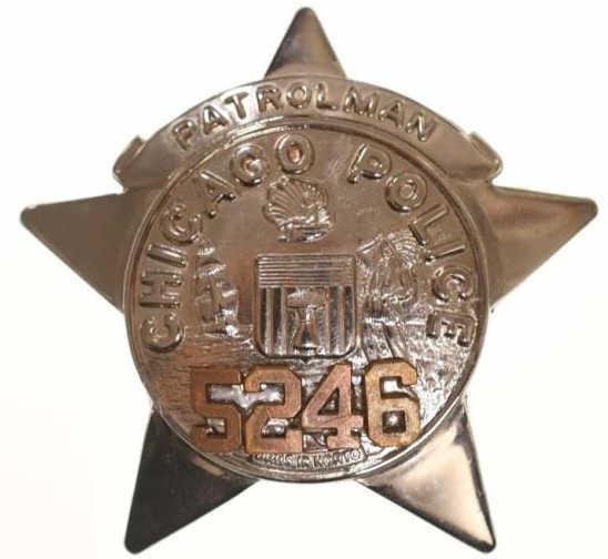 Obsolete Chicago Police Patrolman Badge No.5246 (1 of 3)