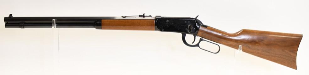 Winchester Model 1894 Canadian Centennial Carbine: Beautiful Winchester Model 1894 "Canadian Centennial 1867-1967" lever action saddle ring carbine in 30-30 Win. The carbine is in new unfired condition and has a 20" octagon barrel. It features beautif