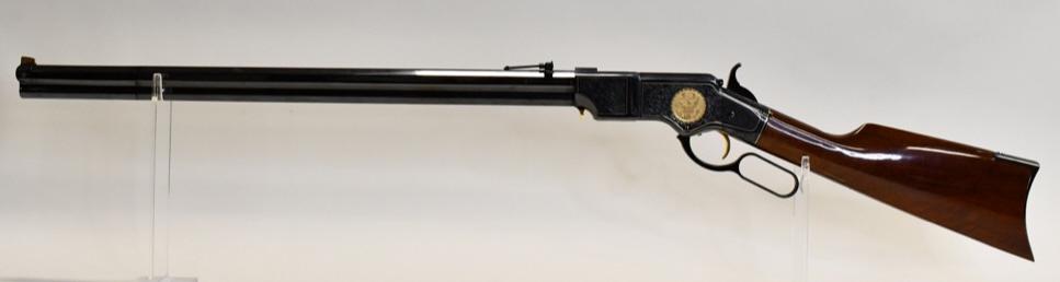 A. Uberti Grant Memorial Henry Repeating Rifle: Beautiful American Historical Foundation issue limited edition A. Uberti Henry "Grant Memorial" lever action repeating rifle in .44 W.C.F. The rifle is in new unfired condition and is number 49. SN: 2