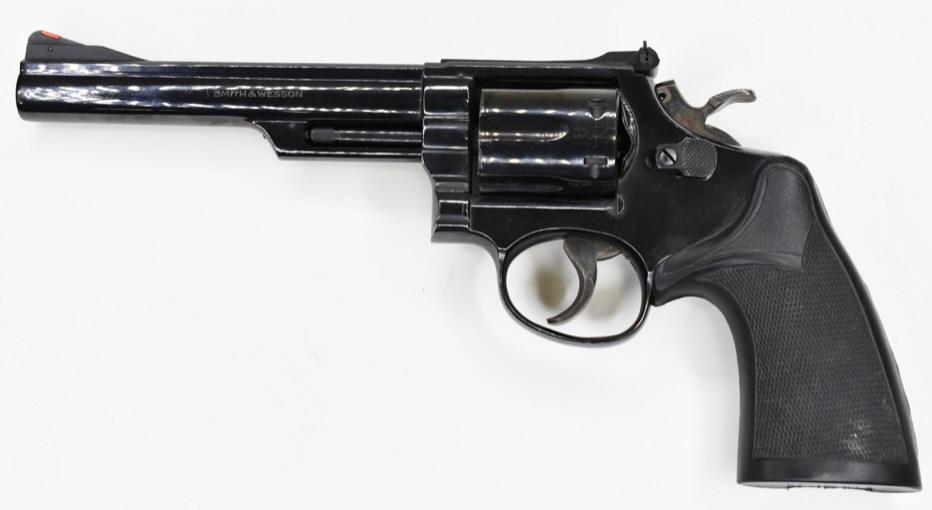 Smith & Wesson 19-3 .357 Magnum Six-Shot Revolver: Nice Smith & Wesson Model 19-3 6-Shot Revolver in .357 Magnum. The revolver has a blue finish and is in nice condition with a 6" barrel. SN:7K78973. FFL required for transfer. (281-4)