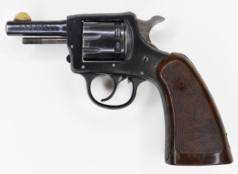 H & R Arms Nine-Shot .22 Cal. Revolver: H & R Arms nine-shot revolver in .22 Caliber. The revolver is in good used condition with a 2.5" barrel. SN: C7143. FFL required for transfer. (126-4)