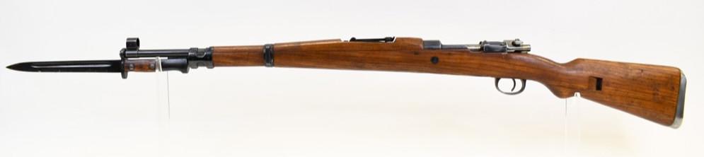 Yugoslavain M48A 8mm Mauser Rifle w/ Bayonet: Yugoslavain Preduzece M48A 8mm mauser with bayonet. Matched bolt, stock and receiver serial numbers. Preduzece bayonet. SN: 6871. FFL is required for transfer. (354-4)