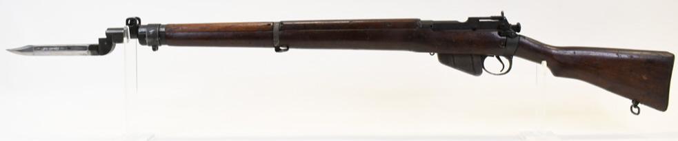 1943 Enfield No. 4 Mk I Long Breach w/ Bayonet: 1943 Enfield No. 4 Mk I Long Breach w/ith MK 1 bayonet. CAI imported. . 303 British caliber. Overall fine condition. SN: 35L9634. FFL is required for transfer. (358-4)