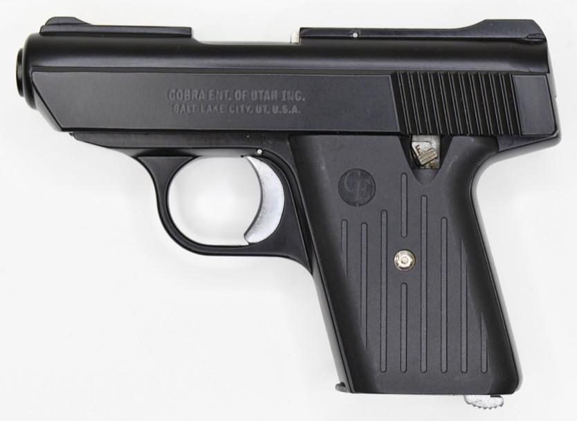 Cobra Model CA-380 .380 Semi-Automatic Pistol: Nice in box Cobra Firearms Model CA-380 semi-automatic pistol in .380 Auto. The pistol has a 3" barrel, black finish, and is in like new condition. SN:CP053392. FFL required for transfer. (467-4)
