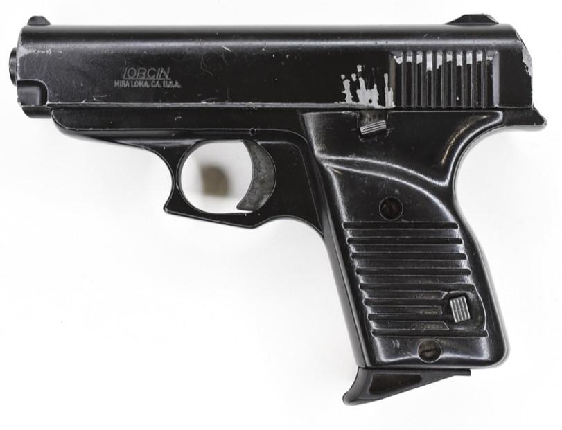 Lorcin Model L380 Semi-Automatic .380 Auto Pistol: Nice Lorcin Model L380 semi-automatic pistol in .380 Auto. The pistol is in good used condition with a 3.5" barrel. SN: 508040. FFL required for transfer. (630-4)