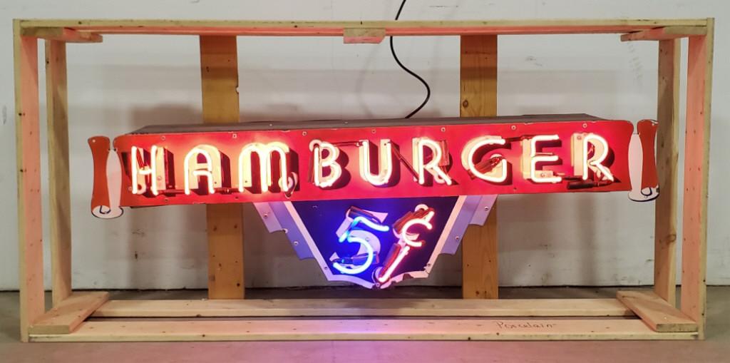 SSP 5¢ Hamburger  Neon Advertising Sign (1 of 9)