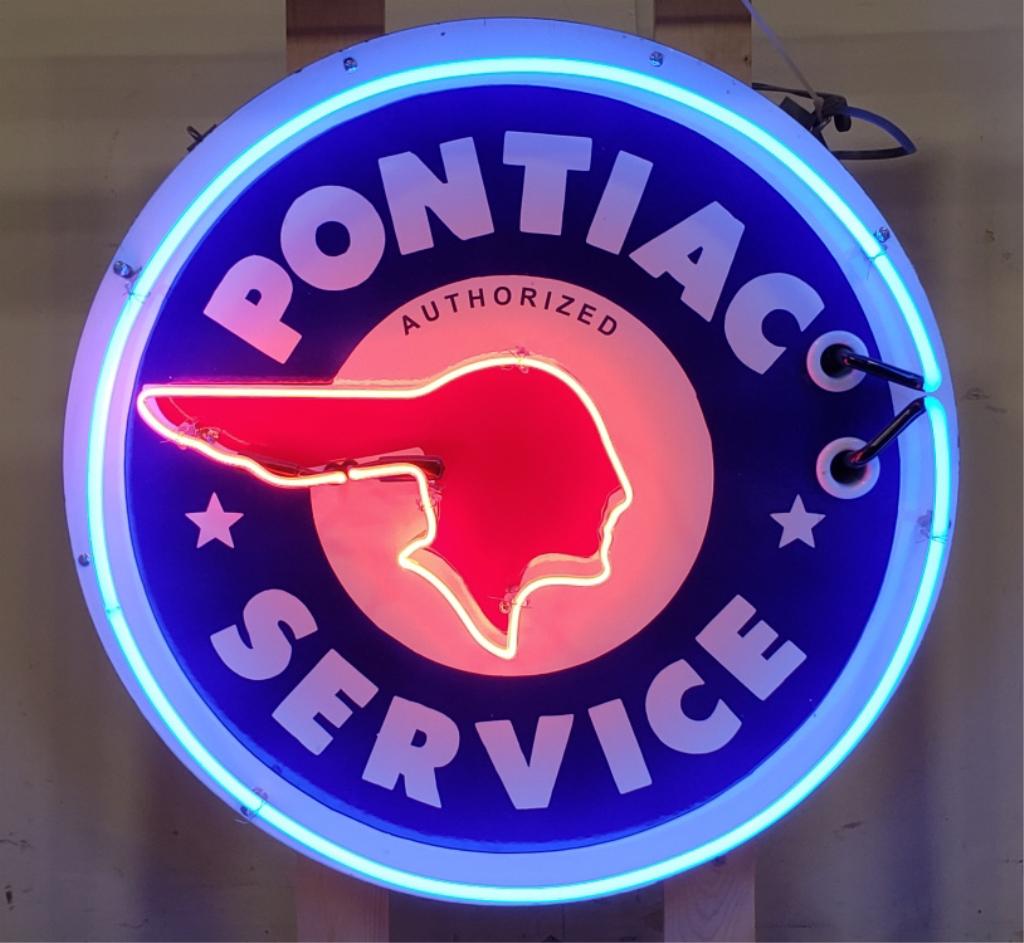 SSP Pontiac Service Dealership Neon Adv Sign (1 of 9)