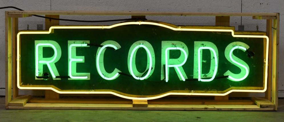 Large SST " Records " Neon Adv Sign (1 of 11)