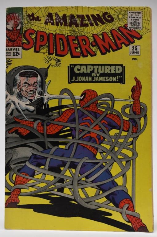 Original 1965 Amazing Spider-Man No.25 Comic Book (1 of 8)