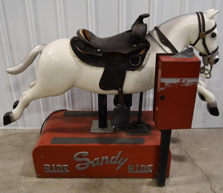 Vintage Coin Op. Sandy The Horse Kiddie Ride (1 of 8)