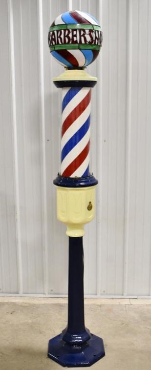 Restored Paidar Model E3092 Sidewalk Barber's Pole (1 of 9)