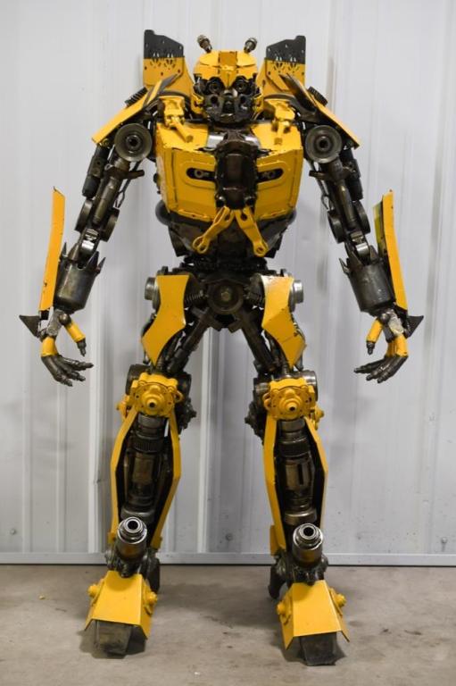 Transformers Bumble Bee Industrial Art Statue (1 of 6)