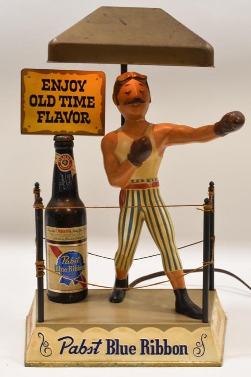 Vintage Pabst Beer Cast Metal Boxer Display (1 of 6)