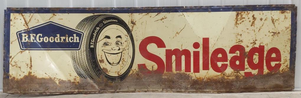 10ft Vintage SST BF Goodrich Smileage Adv Sign (1 of 5)