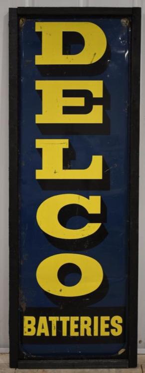 Vintage SST Delco Batteries Advertising Sign (1 of 5)