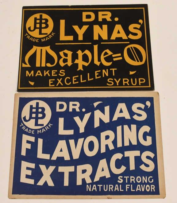 Lot Of 2 Early Dr. Lyans Cardstock Adv. Signs (1 of 4)