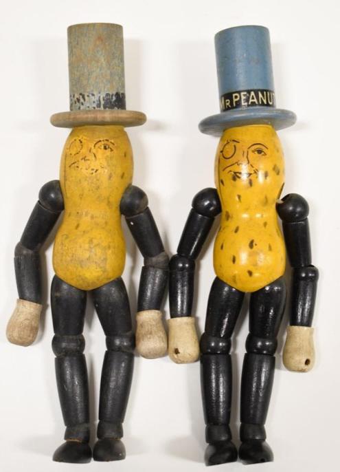 2 Vintage Planters Peanuts Mr. Peanut Wood Dolls (1 of 5)