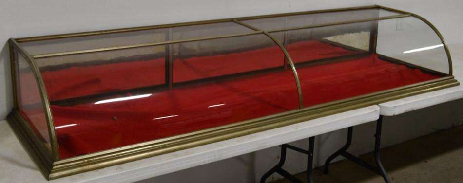 Antique 8' Curved Glass Counter Top Display Case (1 of 4)