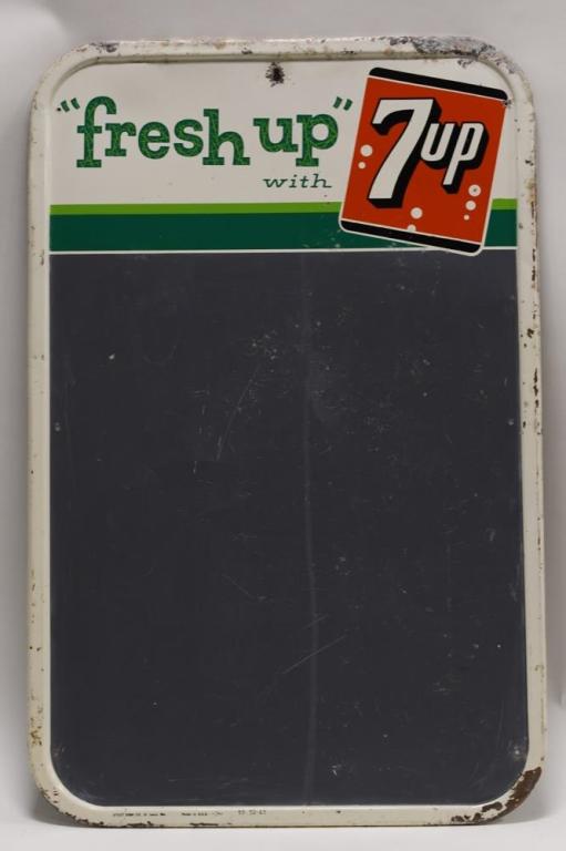 Vintage SST 7up Adv Chalkboard Sign (1 of 5)