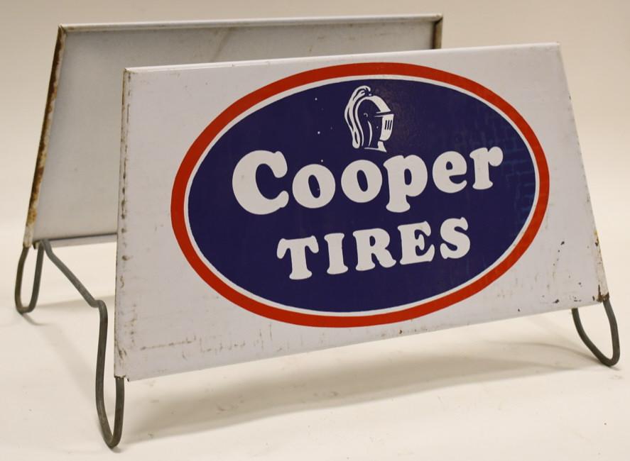 Vintage Cooper Tires Dual Sided Tire Display Rack (1 of 6)