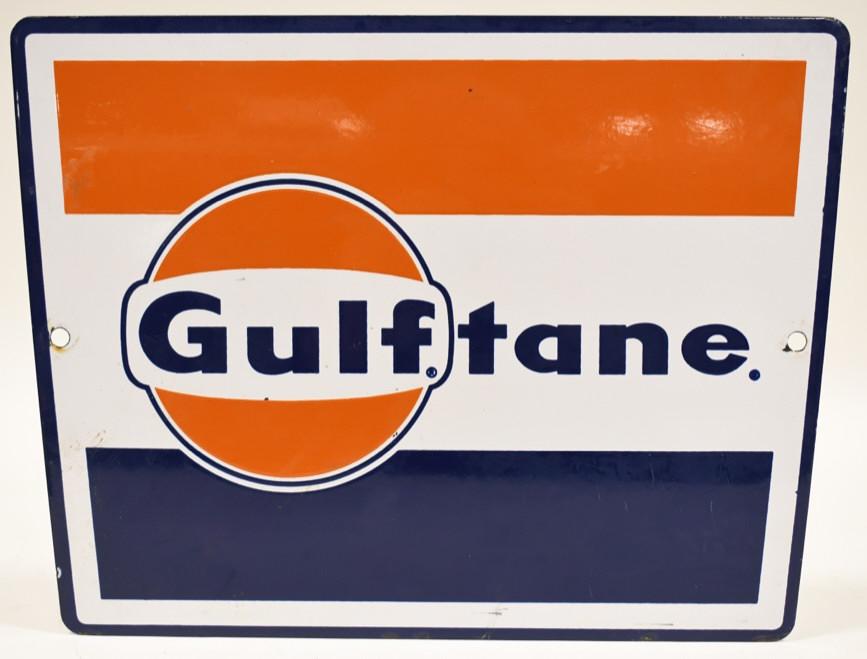 SSP Gulftane Gasoline Advertising Pump Plate (1 of 4)