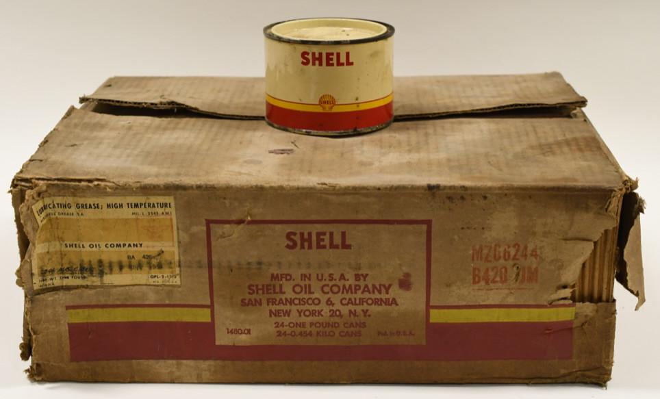 (19) NOS Vintage Shell Lubricating Grease 1lb Cans (1 of 6)