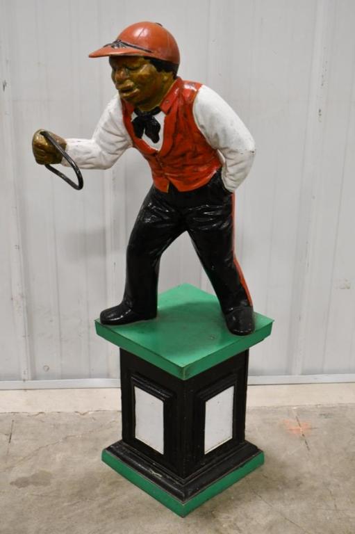 Cast Metal Lawn Jockey Hitching Post (1 of 6)