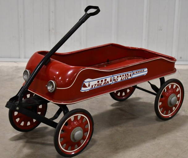 Vintage Radio Flyer Streak O Lite Wagon