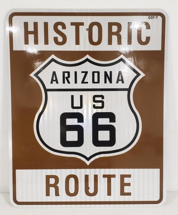 DOT Route 66 Arizona Reflective Road Sign (1 of 6)