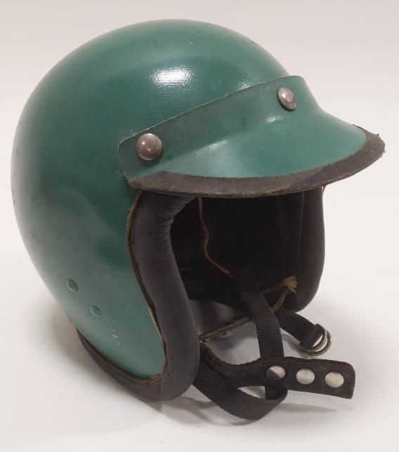 Vintage 1960s Mchal Racing Motorcycle Helmet