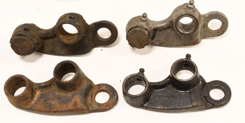 (4) HD Knucklehead Flathead Springer Rocker Arms: Lot of four Harley-Davidson Knucklehead / Flathead springer rocker arms. They vary in age and condition.
