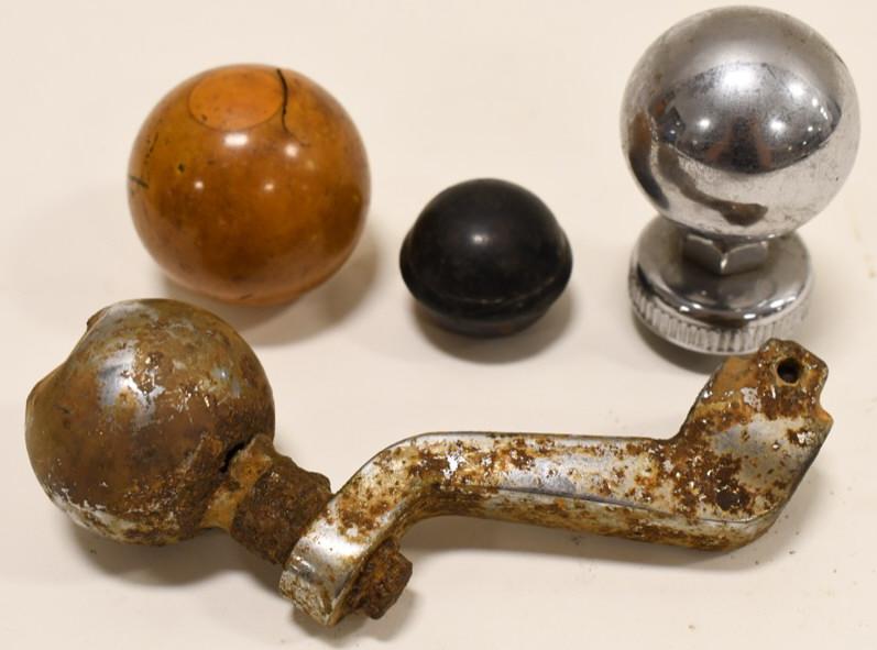 HD Knucklehead Panhead Accessory Shift Knobs: Lot of Harley-Davidson Knucklehead / Panhead accessory shift knobs. They vary in age and condition.